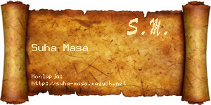 Suha Masa névjegykártya